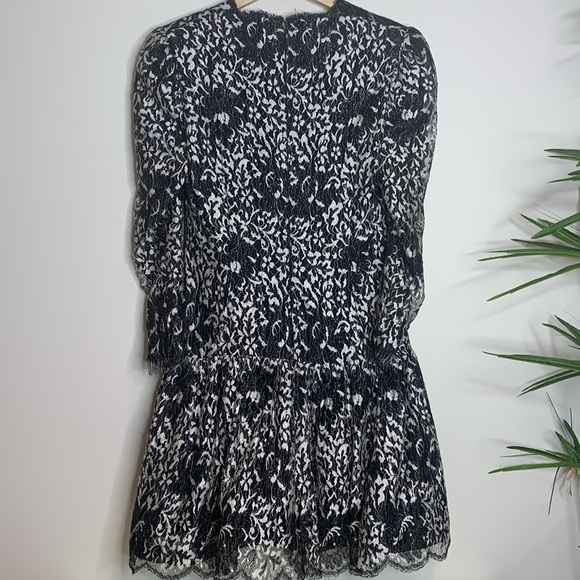 Christian Rupert Couturier Couture Embroidered Lace Drop Waist Cocktail Dress S - Picture 11 of 16